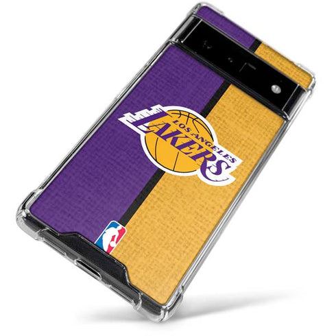 NBA Los Angeles Lakers Canvas Google Pixel 6 Clear Case